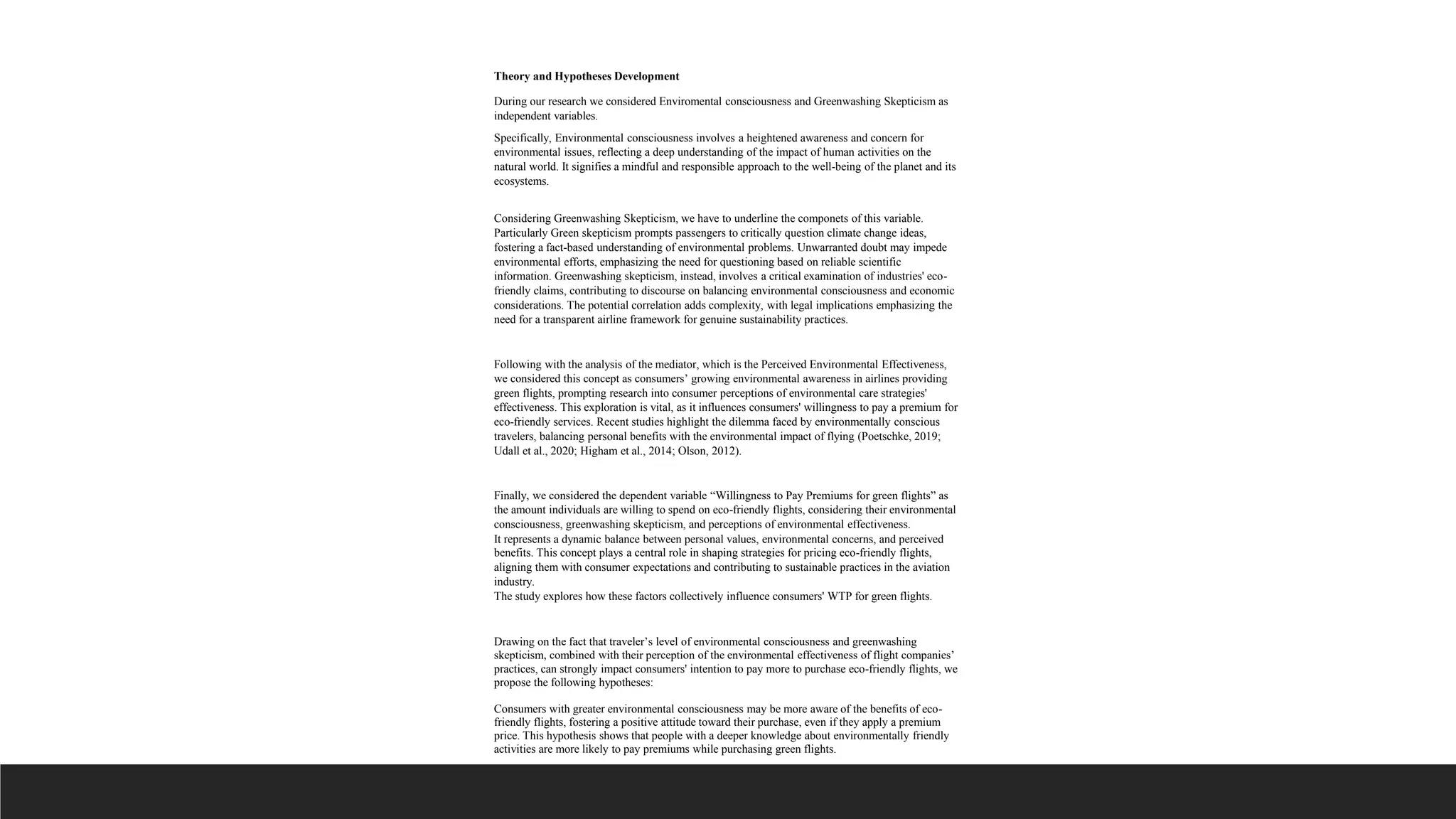 Premium and Pricing for Green Flights.ppt