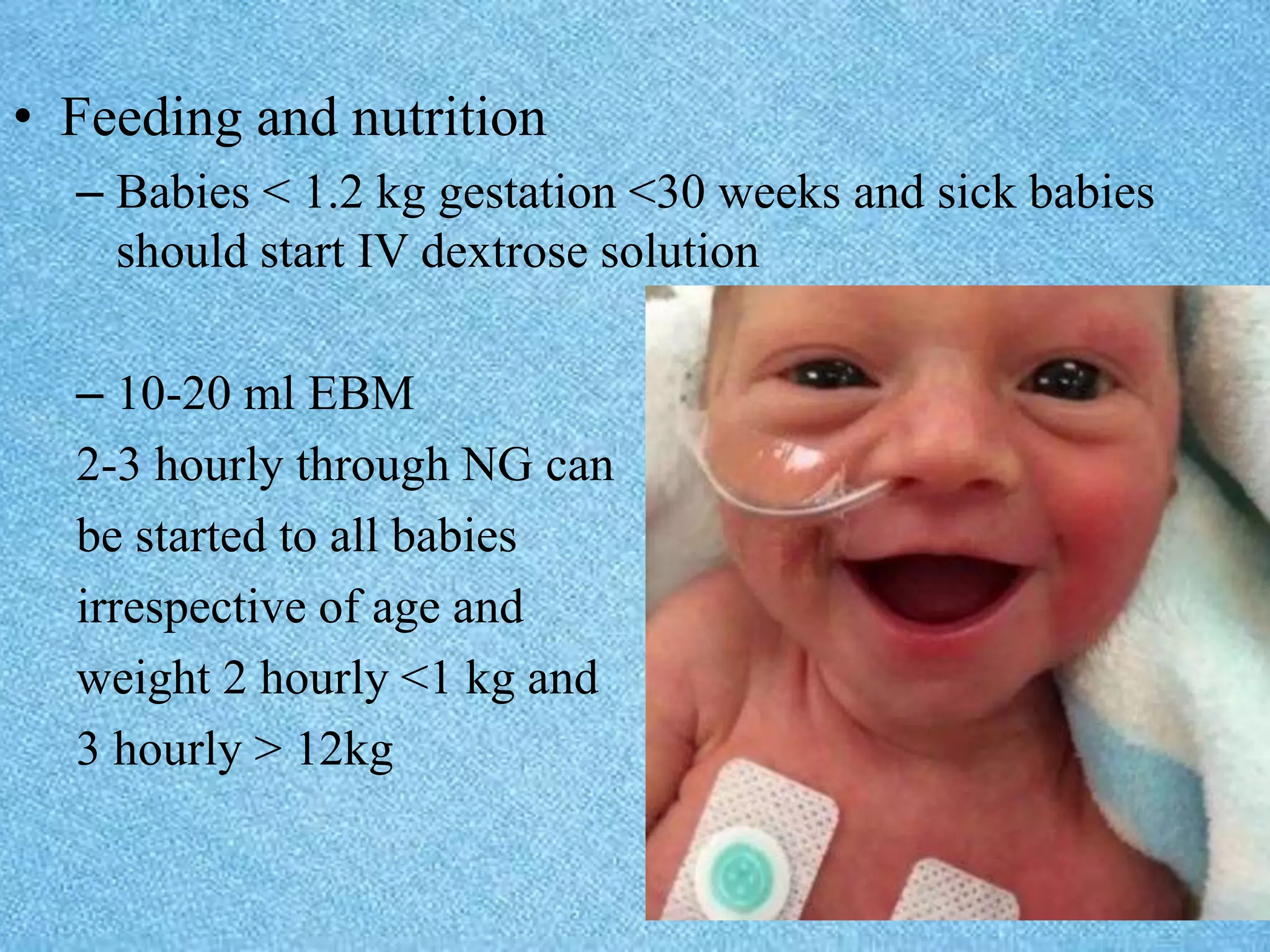 nursing management of premature babies