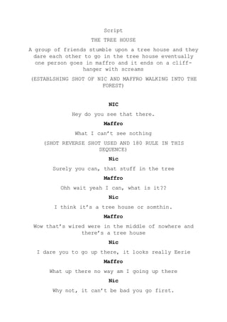 Prem script the tree house | DOCX