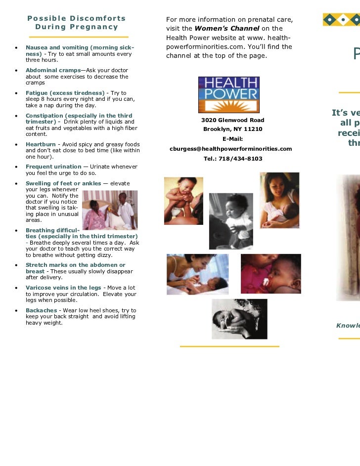 Prenatal brochure _2011-ff_-_health_power_for_minorities