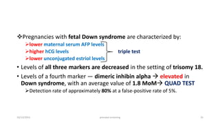 Trisomy Afp Prenatal screening.pptx