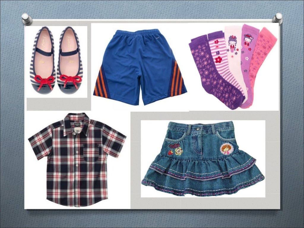 PRENDAS DE VESTIR SEGUN SU GENERO