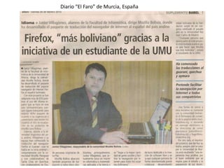 Diario “El Faro” de Murcia, España
 
