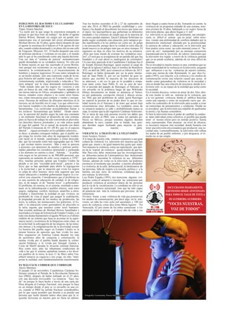 FERGUSON: EL RACISMO Y EL CLASISMO
EN LA HISTORIA DE EEUU
Túpac Amaru Sánchez
“La razón por la que tengo la conciencia tranquila es
porque sé que hice bien mi trabajo”, ha dicho el agente
Darren Wilson, liberado sin cargos por un jurado nor-
teamericano tras el asesinato del joven afroamericano
Michael Brown, de 18 años, quien murió después de que
el agente lo asesinara de 6 balazos el 9 de agosto de este
año, cuando estaba desarmado y en pleno día en una calle
de Ferguson, Missouri, EU. El hecho despertó una serie
de protestas pacíficas y violentas en ese país y el mundo
ante lo que se ha considerado como una injusta decisión.
Una vez más el “sistema de justicia” norteamericano
quedó desnudado en su verdadera esencia. No sólo por
la forma injusta en que fue asesinado el joven Brown,
sino porque son recurrentes en ese país las matanzas a
mansalva, la criminalización y el encarcelamiento de
hombres y mujeres negros(as). El caso antes relatado no
es un hecho aislado, sino una expresión cruda de la trá-
gica historia del pueblo negro en Estados Unidos, con-
venientemente ocultada, tergiversada y reducida a “his-
toria antigua” por la clase dominante norteamericana.
“Todo mundo sabe que los negros no ‘vinieron a este
país en busca de una vida mejor´. Fueron raptados de
sus tierras nativas en África, encadenados y apiñados en
barcos; tratados como objetos y no como seres huma-
nos, como mercancías para comprar y vender y enrique-
cerse. Docenas de millones de africanos murieron en la
travesía, así de horrible era el viaje. Los que sobrevivie-
ron fueron vendidos a los dueños de plantaciones como
herramientas. Los esclavistas acostumbraban llamar a
los esclavos ‘herramientas que hablan’. Desde enton-
ces, la opresión del pueblo negro ha sido una constante
y un elemento funcional al desarrollo de este sistema,
pues su fuerza de trabajo ha sido convertida en plusvalía,
sus derechos básicos pisoteados y su vida entera atada
al yugo del capital. No es casual, de acuerdo con datos
del Partido Comunista de EU (PCR), que en el aspecto
laboral “…siguen arrimados en los peldaños inferiores…
es decir, si pueden consiguen trabajo; que el pueblo ne-
gro tenga los niveles más altos de segregación residen-
cial racial en el mundo, canalizados a zonas descuida-
das; que las escuelas estén más segregadas que en 1964
y que reciban menos recursos…Más y más se parecen
a prisiones con detectores de metales y policías unifor-
mados patrullan los corredores deteniendo y cacheando
a los alumnos en camino a clase”. Además…” la pobla-
ción negra en las prisiones es de 900,000 personas, que
representa un aumento de ocho veces respecto a 1954”.
Hoy, muchas personas opinan que Estados Unidos ha
pasado a ser una “sociedad post-racial”, gracias a las
leyes que se han aprobado para abolir la segregación
y la esclavitud y que la situación que viven los negros
es culpa de ellos mismos; otros más sugieren que una
mejor educación o nombrar gobernantes negros va a re-
solver esta situación. Consideramos que el problema no
es una cuestión de educación de calidad, ni de religio-
nes, ni de magos, ni de “buenas leyes” o gobernantes.
El problema, en esencia, es el sistema, orientado a man-
tener en la subordinación a pueblos enteros; sean estos
negros, indígenas, criollos, mestizos, amarillos u otros.
Estudiar y transformar la realidad en que vivimos, no
perdiendo de vista el papel que juegan la explotación,
la propiedad privada de los medios de producción, las
leyes, la cultura, las instituciones, los gobiernos, el Es-
tado y la educación como generadores de plusvalía es
la tarea urgente que tenemos como seres humanos.
Han existido millones de Michael Brown, humillados y
asesinados a lo largo de la historia de Estados Unidos, y en
todo este drama humanitario el agente Wilson es el último
eslabón de un sistema que basa su accionar en la supre-
macía racial y económica de la burguesía como clase, en
la esclavitud, la subyugación de las mujeres, de las mino-
rías étnicas y la estigmatización de la diversidad sexual.
La historia del pueblo negro en Estados Unidos es la
misma historia de opresión que han vivido los pue-
blos originarios en América Latina durante los más
de quinientos años de conquista y colonización; la
misma vivida por el pueblo hindú durante la coloni-
zación británica, o la vivida por Senegal, Guinea y
Costa de Marfil durante la invasión colonial francesa.
Hoy como ayer, ante las inhumanas condiciones de
vida a las que el sistema capitalista somete a los diver-
sos pueblos de la tierra, la tesis 11 de Marx sobre Feu-
erbach renueva su vigencia y nos exige, no sólo “inter-
pretar la realidad, sino fundamentalmente transformarla.
ES MÁS FÁCIL CORRER QUE CORREGIR
Alexis Martínez
El pasado 25 de noviembre, Cuauhtémoc Cárdenas So-
lórzano renunció al Partido de la Revolución Democrá-
tica (PRD), después de haber militado en él 25 años,
con una decisión irrevocable. La renuncia “hace rui-
do” no porque lo haya hecho a través de una carta pú-
blica dirigida al Consejo Nacional, sino porque lo hace
en un tiempo donde el país se ve envuelto en una cri-
sis, cuando el PRD ha sufrido fracturas considerables,
por lo que causa asombro que deserte a su partido una
persona que luchó durante tantos años para que la iz-
quierda mexicana en nuestro país no fuera un adorno.
Tras los hechos ocurridos el 26 y 27 de septiembre de
este año 2014, el PRD ha perdido credibilidad y con-
fianza y ha dejado al descubierto los nexos que tiene con
el narco, los narcopolíticos que gobiernan en diferentes
entidades y los crímenes de estado que en la mayoría de
los casos quedan impunes. Quizá Cárdenas Solórzano no
podía seguir ocultando esta situación, pero tampoco po-
día manifestarlo a la luz pública así como así, de golpe
y sin precaución, porque decir la verdad en estos días de
modo masivo es un peligro más que en otros tiempos. El
ingeniero no deja en claro los motivos de su renuncia.
¿Será que tiene miedo de externar las verdaderas razo-
nes? ¿O será que se avergüenza de un partido del que fue
fundador y el cual ahora es madriguera de criminales?
Un caso muy parecido al de Cuauhtémoc Cárdenas fue el
de Joseph Aloisius Ratzinger, quien asumió el cargo de
Papa de la Iglesia Católica, bajo el nombre de Benedicto
XVI, en abril de 2005, pero renunció en febrero de 2013.
Ratzinger se había destacado por ser la parte intelec-
tual de Juan Pablo II, por ser un hombre de gran in-
telecto que escribió la mayoría de los discursos de
su antecesor; y tal vez lo que no le ayudaba a simpa-
tizar tanto como Juan Pablo II, era su cara de nazi.
En el periodo del papado de Ratzinger, el Vaticano se
vio envuelto en la polémica luego de que Wikileaks
filtrara documentos en donde se denuncia al Vatica-
no por pederastia, corrupción clerical y abusos sexua-
les. Más que por problemas de salud, quizá Ratzinger
no soportó la presión de no poder decir lo que en rea-
lidad ocurría en el Vaticano y de tener que actuar bajo
circunstancias muy delicadas. La verdadera causa de
su renuncia tampoco se sabe y probablemente nunca se
sepa, lo mismo que la del ingeniero Cárdenas Solórzano.
No es tarea de una sola persona revertir los daños que
afectan no sólo al PRD, sino a todos los partidos po-
líticos en México, porque mientras algunos deciden
abandonar la nave cuando ésta se hunde, hay quie-
nes deciden seguir luchando para mejorar su país.
Hagamos nuestra parte.
VIOLENCIA A TRAVÉS DE LA TELEVISIÓN
Jesús Anzúrez Terrero
A lo largo de nuestra vida, estamos expuestos a una gran
cultura de violencia. La televisión nos muestra que hay
gente que muere y de igual manera hay gente que mata.
Nos muestra la violencia como un espectáculo que den-
tro de la “espiral de violencia” queda mucho de qué ha-
blar. Para esto, debo mencionar que las investigaciones
en diferentes países de Latinoamérica, han demostrado
que podemos encontrar la violencia en sus diferentes
formas; además de verlas en la televisión, las podemos
reconocer al momento que suceden a nuestro alrededor.
La violencia de la calle, delincuencial, la intolerancia de
las personas, falta de respeto a la escuela, política y a la
familia, son una serie de violencias cotidianas que se
nos maneja la televisión.
Luis Pedro España (1993), nos menciona algunas evi-
dencias, como el amarrar o vincular las estructuras que
producen violencia al acontecer diario de las personas
por la vía de la socialización. Lo cotidiano no sólo es un
espejo de violencia estructural, sino que ha sido capaz
de potenciar aun más la violencia que proviene de las
estructuras.
Vivimos frente a una violencia de vida que promueven
los medios de comunicación; por decir algo, en la tele-
visión, un niño ha visto ocho mil asesinatos y 100 mil
actos de violencia, como dice Jesús María Aguirre : “En
Venezuela, 42 por ciento de los niños comienzan a ver
televisión entre el primer y el tercer año de vida y sus
dosis llegan a cuatro horas al día. Tomando en cuenta la
violencia de un programa estándar de una semana, tene-
mos jóvenes de 18 años, habituado a ver cuatro horas de
televisión diarias, que ahora llegan a 11 mil”.
La televisión es un medio tan penetrante, tan omnipre-
sente, es difícil el pensar que no actué sobre noso-
tros, viendo una enfermedad de cerebros dañados por la
desnutrición intelectual, afectada por la promiscuidad,
la carencia de cultura y educación, en la televisión que
bien podría verse como un culto inmortal como el “be-
cerro de oro”, manipulado por un mensaje consumista
traumatizado por la inversión de valores materiales que
la televisión nos regala a través de la violencia gratuita
que ya no puede ocultarse, además de ser muy difícil de
dominar.
No es novedad ni mucho menos es una extrañeza que no
haya neutralidad de la violencia en la televisión, asegurar
que influencia o no las violencias de nuestro entorno,
como una norma de vida. Retomando lo que dice Es-
paña (1993), con relación a la violencia y los medios de
comunicación existe una relación causal que acusa al
medio como generadora de violencia en la sociedad y
otra en donde hay una relación de inocencia, donde la te-
levisión solo es un espejo de la realidad que actúa como
la sociedad.
En el mismo discurso, vemos un arma de dos filos, don-
de este medio es sólo un síntoma de la violencia, que
a la vez generan violencia, donde el público funciona
como una esponja o como un recipiente vacío que ab-
sorbe los contenidos de la televisión para ayudar a crear
un estereotipo de pensamientos y conductas. Donde no
es novedoso que la televisión sea culpable de quebrantar
la moral y las buenas costumbres.
Si bien la televisión tiene el poder de cambiar la conduc-
ta tanto individual como colectiva, es posible que pueda
tener el mismo efecto pero en sentido positivo. Suena
muy esperanzador. Para alcanzar un nivel de eficacia,
es necesario mejorar esta sociedad, donde bastaría con
tener una televisión aleccionadora que producirá una so-
ciedad sana. Lamentablemente, la televisión sólo refleja
los males de un pueblo enfermo, y por desgracia, el re-
medio no es tan simple.
ESCUCHANOS DIARIAMENTE,
EMITIENDO DESDE AYOTZINAPA
PARA TODO EL VALLE DE TIXTLA
DE GUERRERO, GUERRERO.
“VOCES NUESTRAS,
VOZ DE TODOS”
Fotografía: Crestomatía, Prensa Alternativa 2014
 