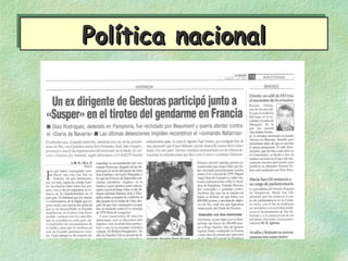 Política nacionalPolítica nacionalPolítica nacionalPolítica nacional
 