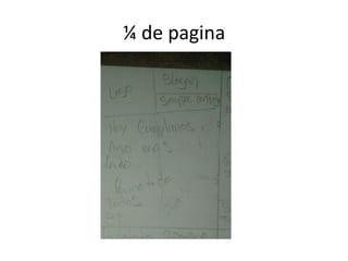 ¼ de pagina
 