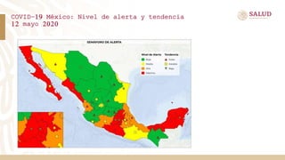 COVID-19 México: Nivel de alerta y tendencia
12 mayo 2020
 
