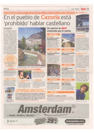 Pueblo Inglés en los medios