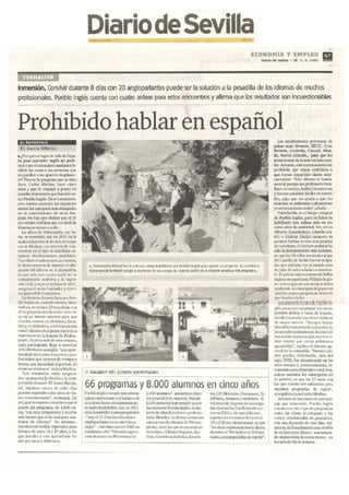 Pueblo Inglés en los medios