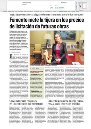 11/10/13CINCO DIAS
MADRID
Prensa: Diaria
Tirada: 42.937 Ejemplares
Difusión: 30.650 Ejemplares
Página: 3
Sección: EMPRESAS Valor: 6.106,00 € Área (cm2): 647,7 Ocupación: 72,52 % Documento: 1/1 Autor: J. F. Magariño Madrid Núm. Lectores: 64000
Cód:74982536
 