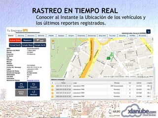 RASTREO EN TIEMPO REAL

Conocer al Instante la Ubicación de los vehículos y
los últimos reportes registrados.

 