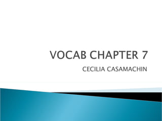 CECILIA CASAMACHIN  