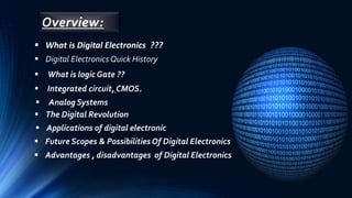 Digital Electronic and it application