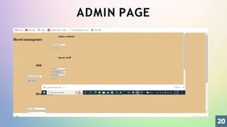 ADMIN PAGE
20
 