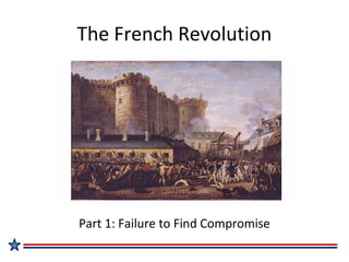 The French Revolution
Part 1: Failure to Find Compromise
 
