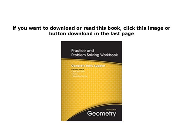 practice and problem solving workbook geometry pdf