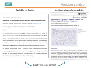 OSC Version control
Exactly the same content
Available via Apollo Available via publisher website
 