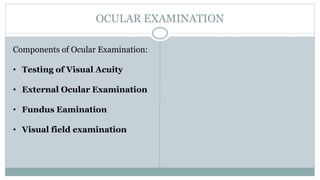Pre-Op Assessment of Cataract | PPTX