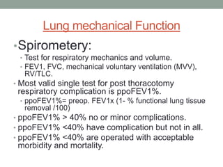 Preoperative assessment for cardio thoracic surgery | PPTX