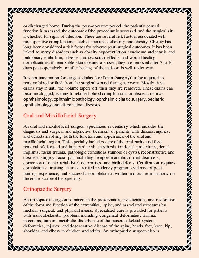 Preoperative Care - 