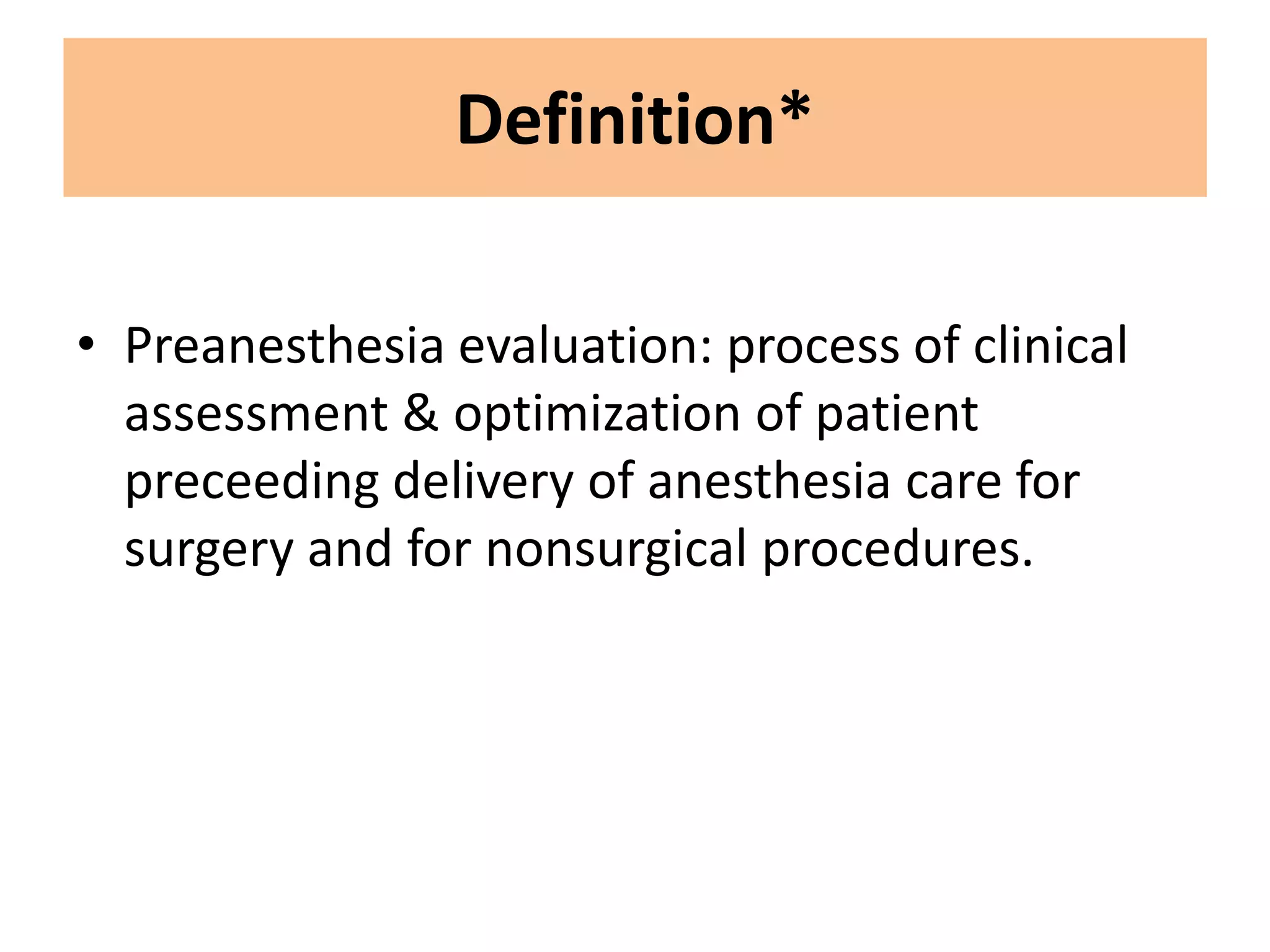 Preoperative evaluation | PPTX
