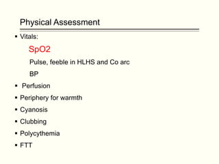 Spo2 Perfusion Pre operative evaluation of Single ventricle Disease | PPTX