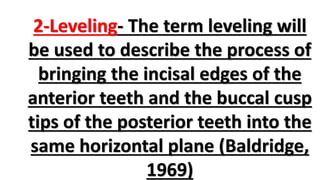 Teeth Leveling Preoperative orthodontics for orthognathic surgery | PPTX