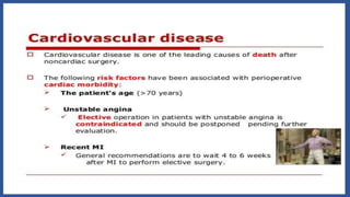 General Preoperative &Postoperative Care of Surgical Patients | PPTX