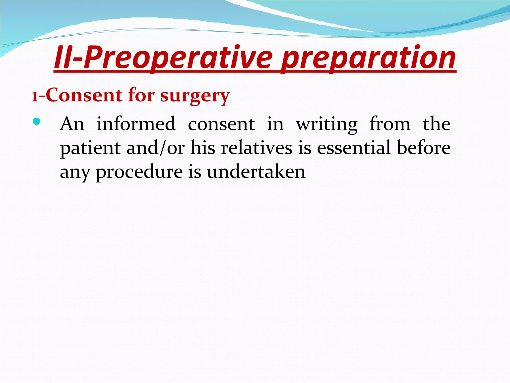 Preoperative Surgical Preparation | PPT