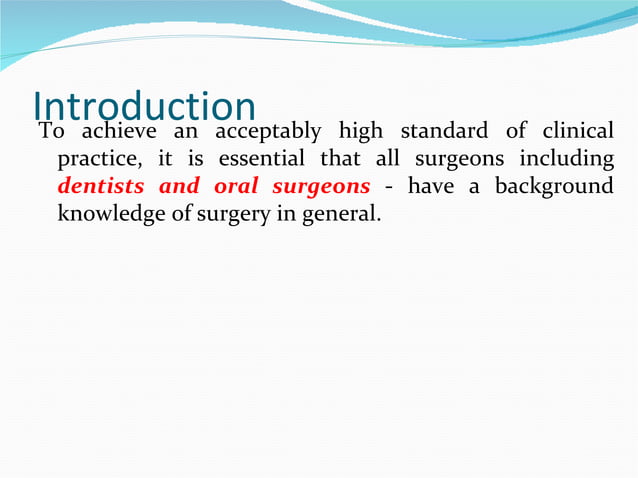 Preoperative Surgical Preparation Ppt