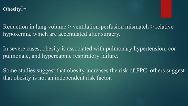 Preoperative pulmoanary evaluation other than lung resection surgeries ...
