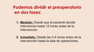 pre operatorio antes de cada operación . | PPTX