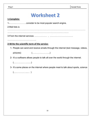 Prep 1 second term new booooklet last | PDF