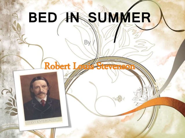 Prep 2: "Bed in Summer" | PPT