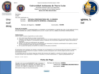 Una vez llenados los datos, te aparecerá la siguiente Hoja de Pre Registro, la
cual deberás imprimir e ir a una sucursal BANORTE a pagar la cantidad
designada para el examen.
 