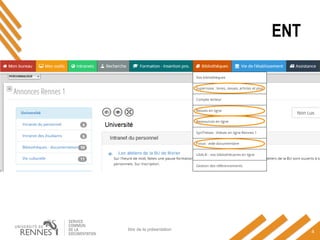 ENT
titre de la présentation
4
 