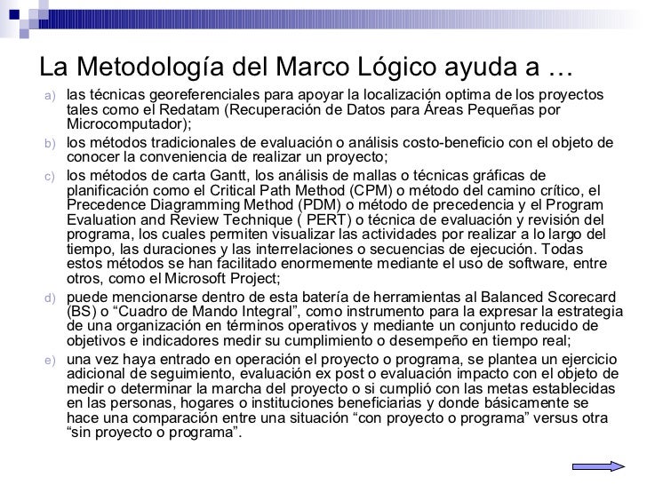 Preparacion y Evaluacion de Proyectos con Marco Lógico 