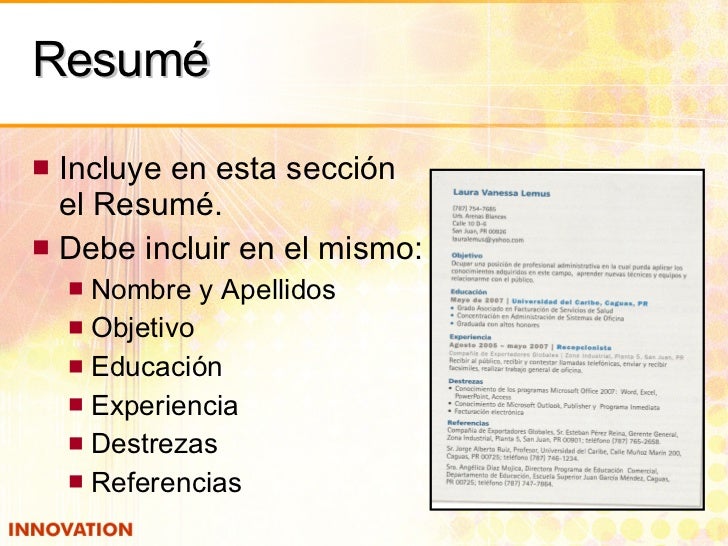 Modelo De Curriculum Vitae Sin Experiencia Laboral