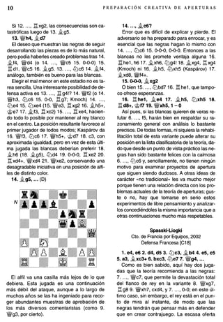 Preparacion creativa de aperturas