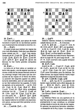 Preparacion creativa de aperturas