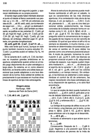 Preparacion creativa de aperturas