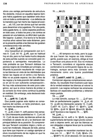 Preparacion creativa de aperturas