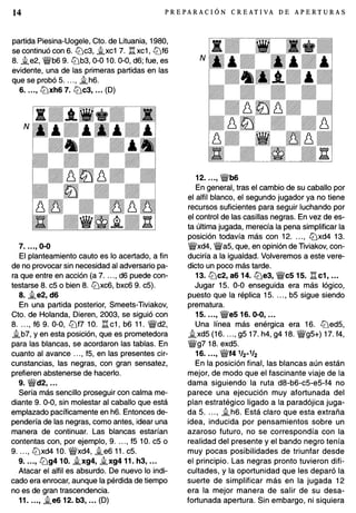 Preparacion creativa de aperturas