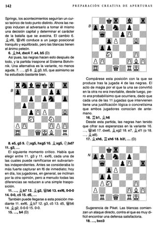 Preparacion creativa de aperturas