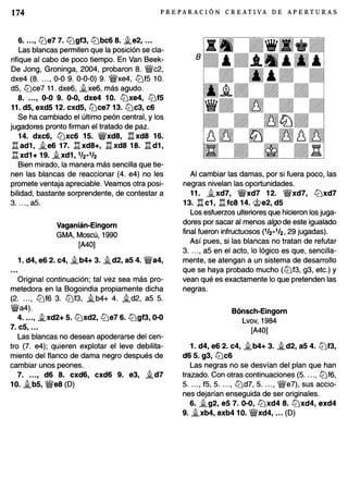 Preparacion creativa de aperturas