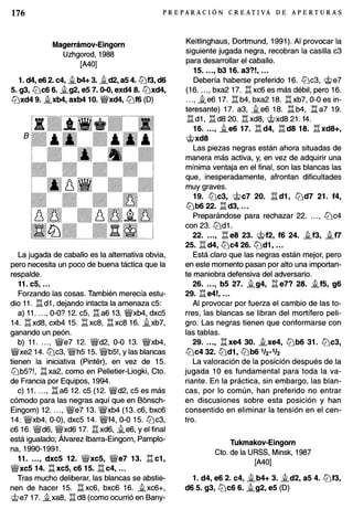 Preparacion creativa de aperturas