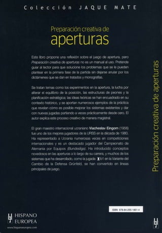 Preparacion creativa de aperturas