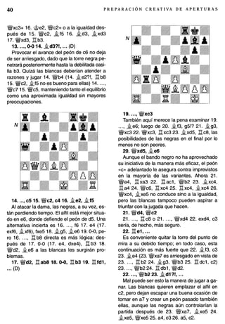 Preparacion creativa de aperturas