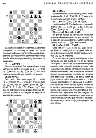 Preparacion creativa de aperturas