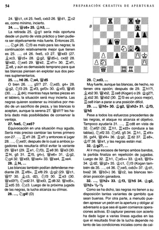 Preparacion creativa de aperturas